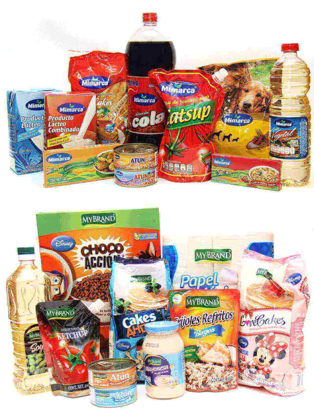 Mimarca. MyBrand. Productos de la canasta básica. Imagen Despensa.
